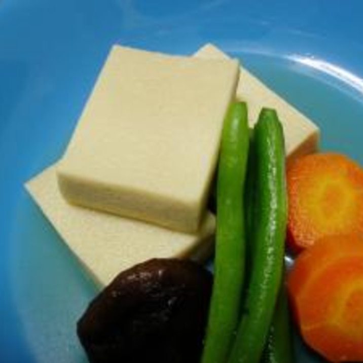 甘くない高野豆腐の煮物